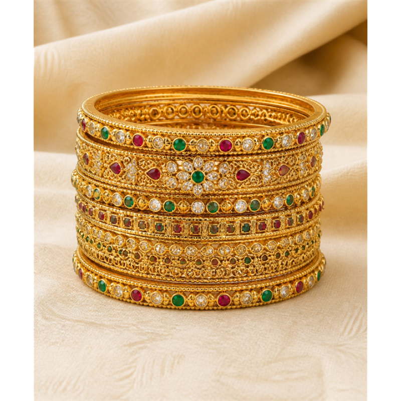 Stone Bangles Set