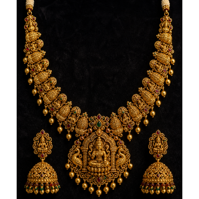 Temple Necklace Set