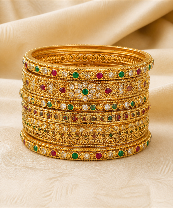 Stone Bangles Set